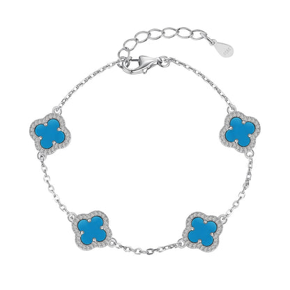 [Violet JW]Four-Leaf Clover Exquisite Bracelet