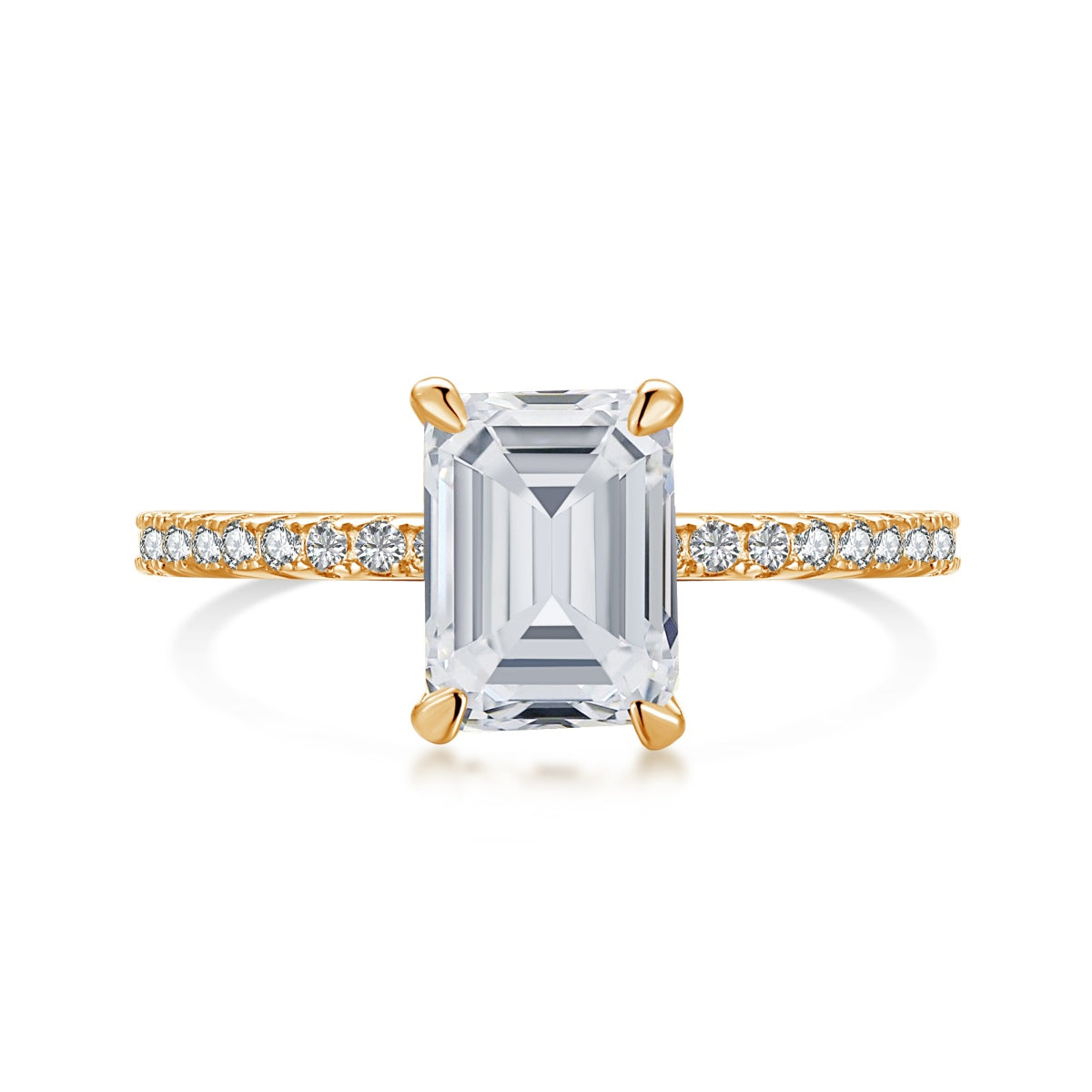 [Violet JW]2.0 Carat Scintillating Ornate Radiant Cut Party Ring