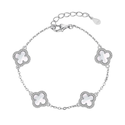 [Violet JW]Four-Leaf Clover Exquisite Bracelet