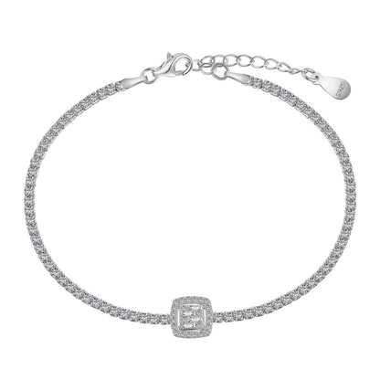 [Violet JW]Luxurious Dazzling Square Shape Banquet Bracelet
