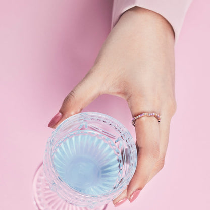 [Violet JW]Dainty Colorful Round Cut Party Ring