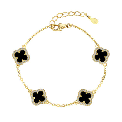 [Violet JW]Four-Leaf Clover Exquisite Bracelet