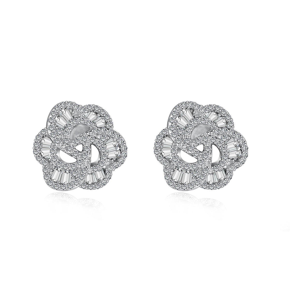 [Violet JW]Exquisite Flower Shape Daily Earrings