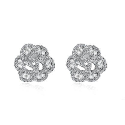 [Violet JW]Exquisite Flower Shape Daily Earrings