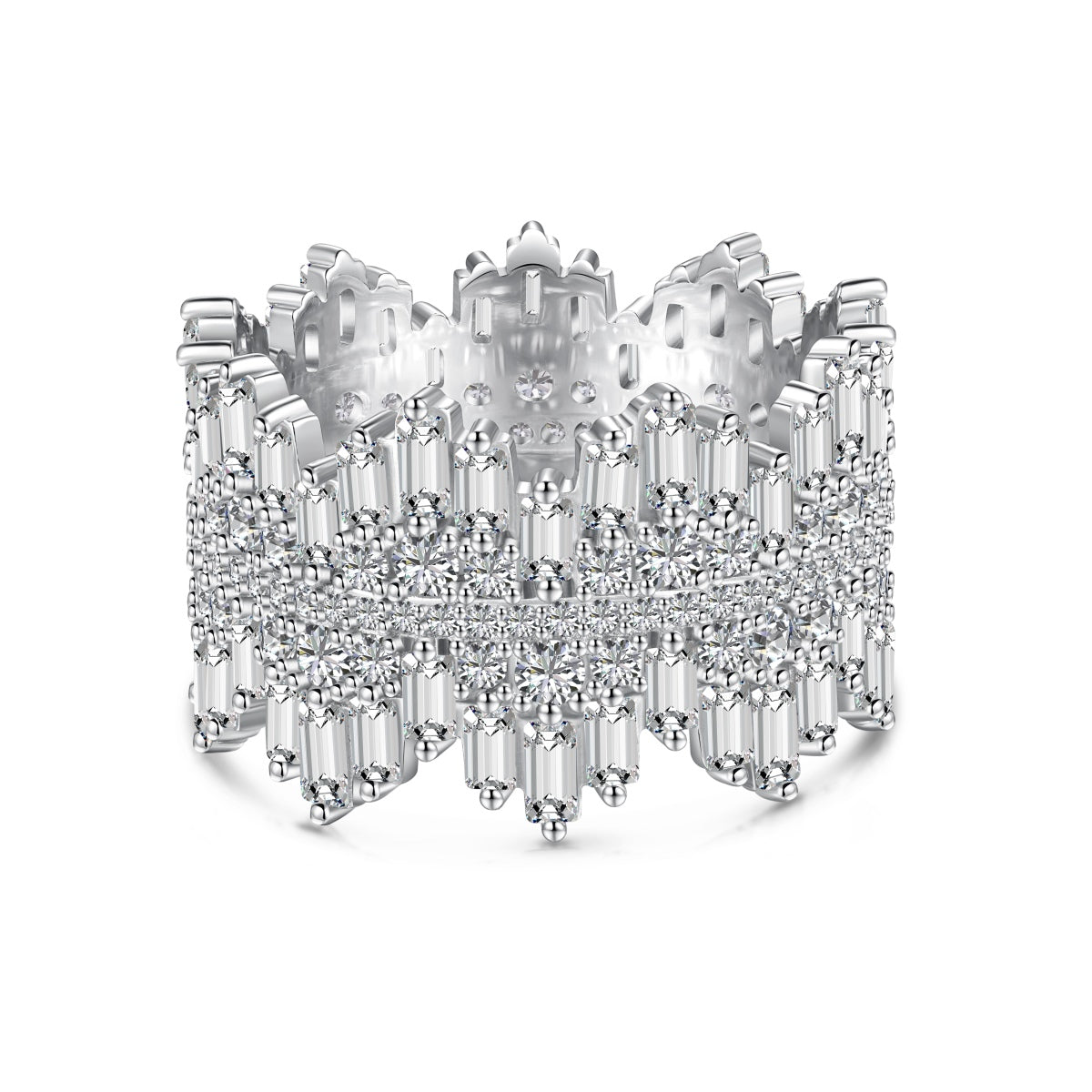[Violet JW]Luxurious Colorful Radiant Cut Daily Ring