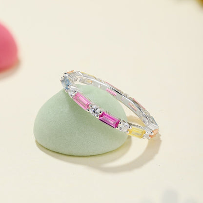 [Violet JW]Lively In Shades Elegant Radiant Cut Daily Ring