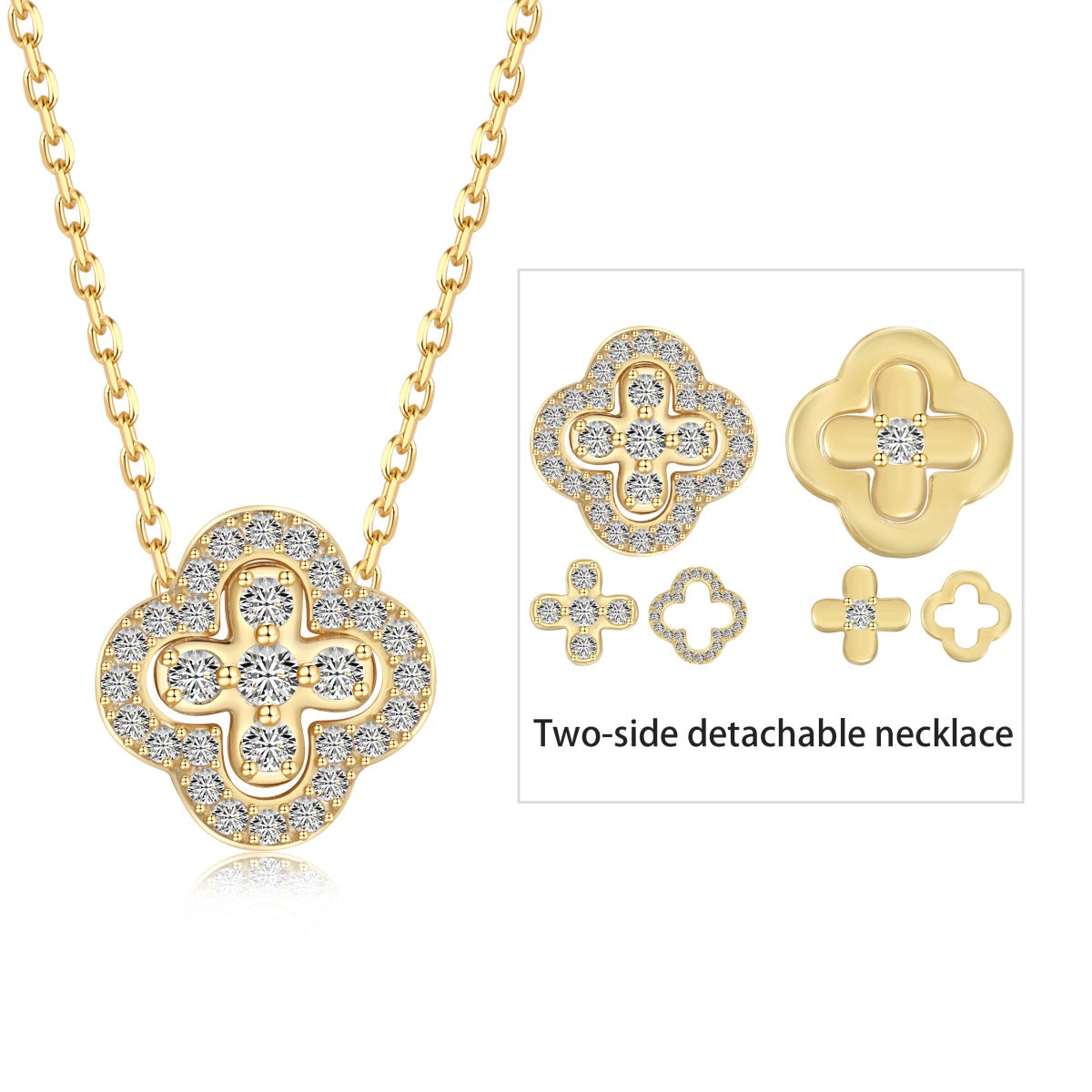 [Violet JW]Four-Leaf Clover Various DIY Wearable Necklaces