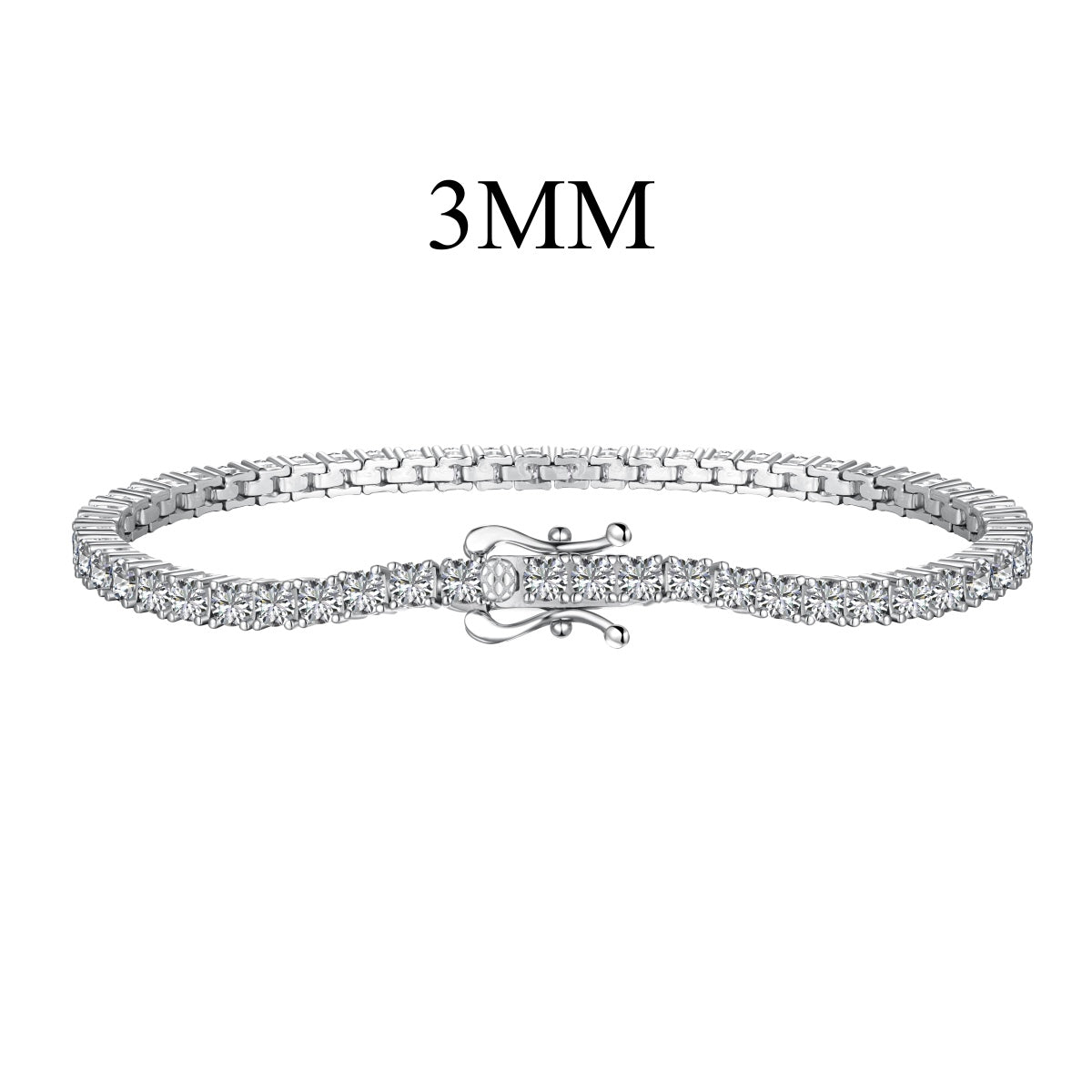 [Violet JW]Dainty Charming Round Cut Tennis Bracelet
