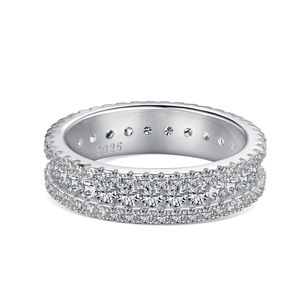 [Violet JW]Delicate Colorful Round Cut Daily Ring