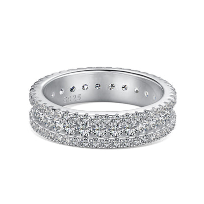 [Violet JW]Delicate Colorful Round Cut Daily Ring