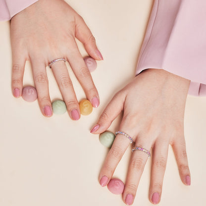 [Violet JW]Exquisite Colorful Round Cut Party Ring