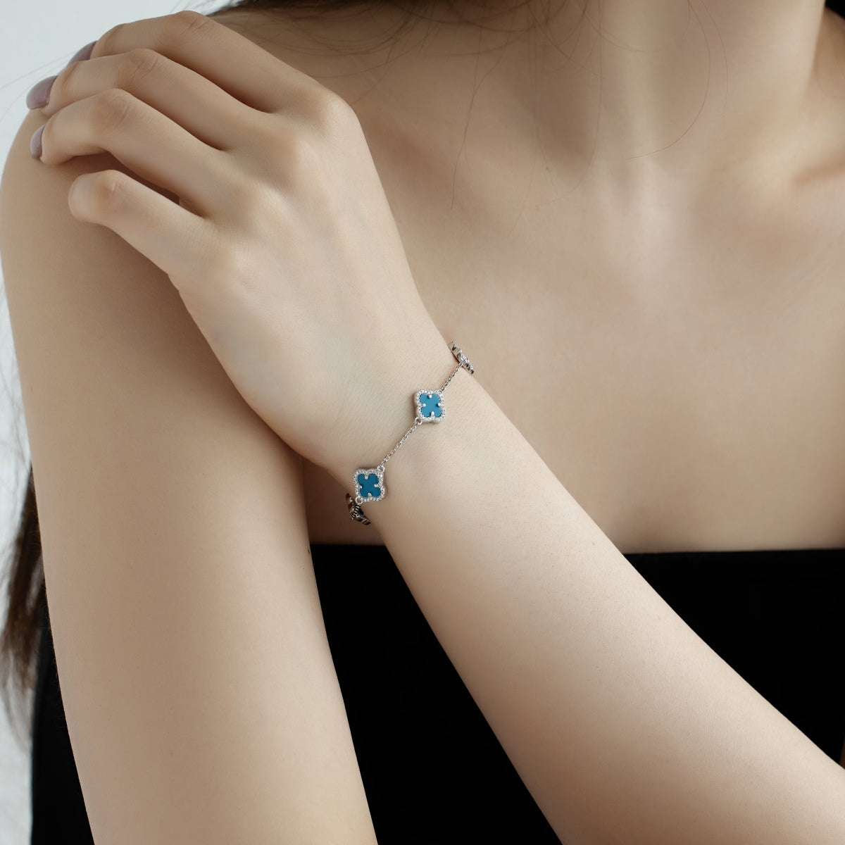 [Violet JW]Four-Leaf Clover Exquisite Bracelet