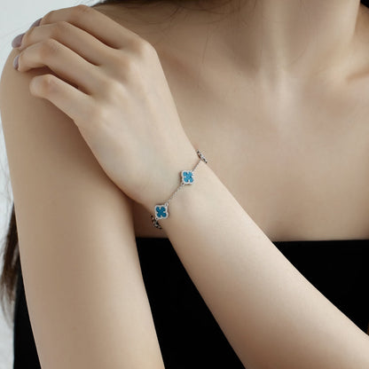 [Violet JW]Four-Leaf Clover Exquisite Bracelet