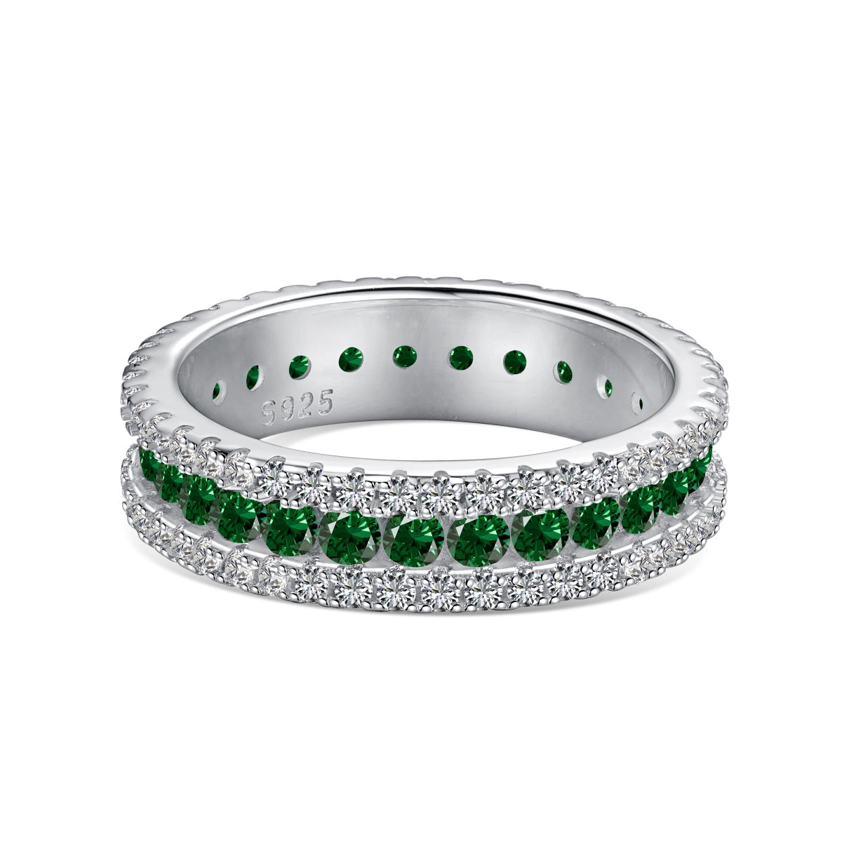 [Violet JW]Delicate Colorful Round Cut Daily Ring