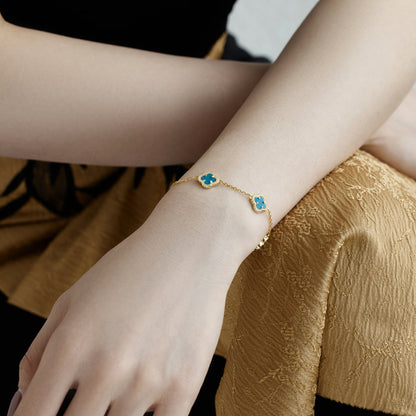 [Violet JW]Four-Leaf Clover Exquisite Bracelet