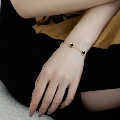 [Violet JW]Four-Leaf Clover Exquisite Bracelet