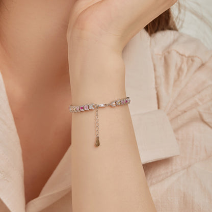 [Violet JW]Delicate Colorful Multi Cut Daily Bracelet