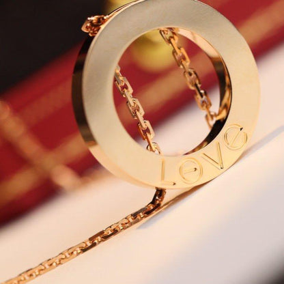 [Violet JW]LOVE NECKLACE ADJUSTABLE ROSE GOLD