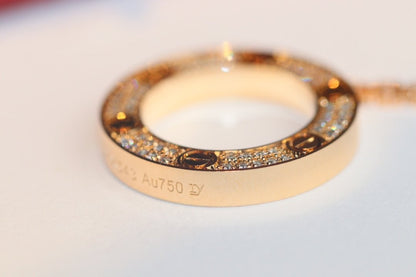 [Violet JW]LOVE NECKLACE ADJUSTABLE ROSE GOLD