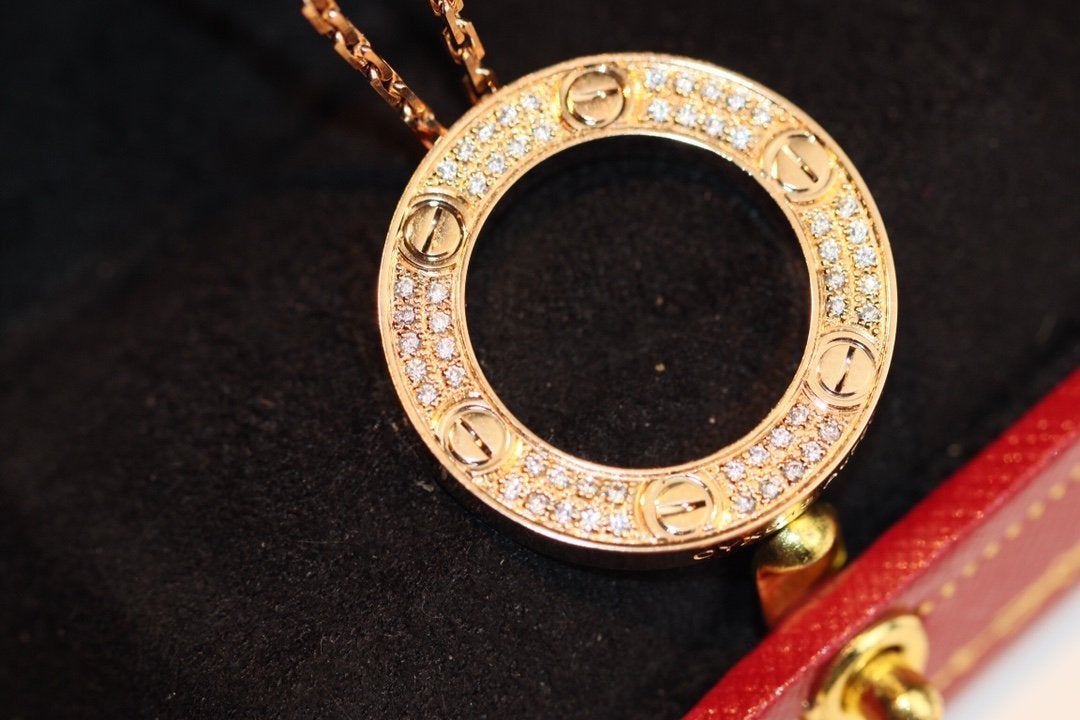 [Violet JW]LOVE NECKLACE ADJUSTABLE ROSE GOLD