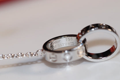 [Violet JW]LOVE NECKLACE PINK GOLD AND SILVER