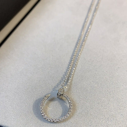 [Violet JW]JUSTE NECKLACE SILVER DIAMONDS