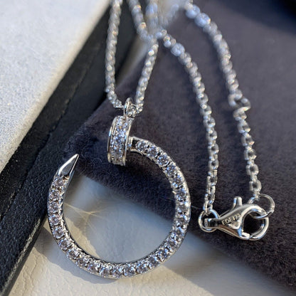 [Violet JW]JUSTE NECKLACE SILVER DIAMONDS