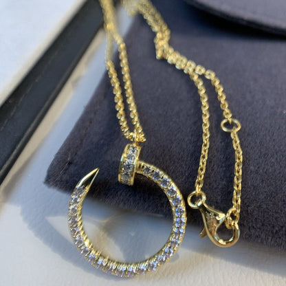 [Violet JW]JUSTE NECKLACE GOLD DIAMONDS
