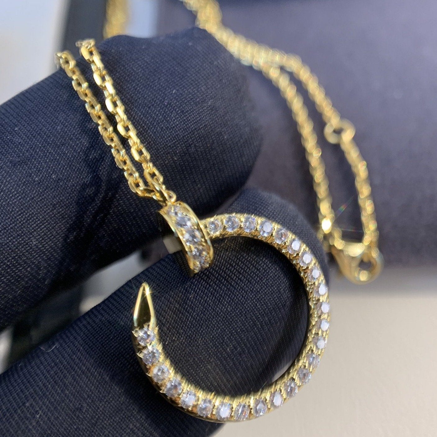 [Violet JW]JUSTE NECKLACE GOLD DIAMONDS