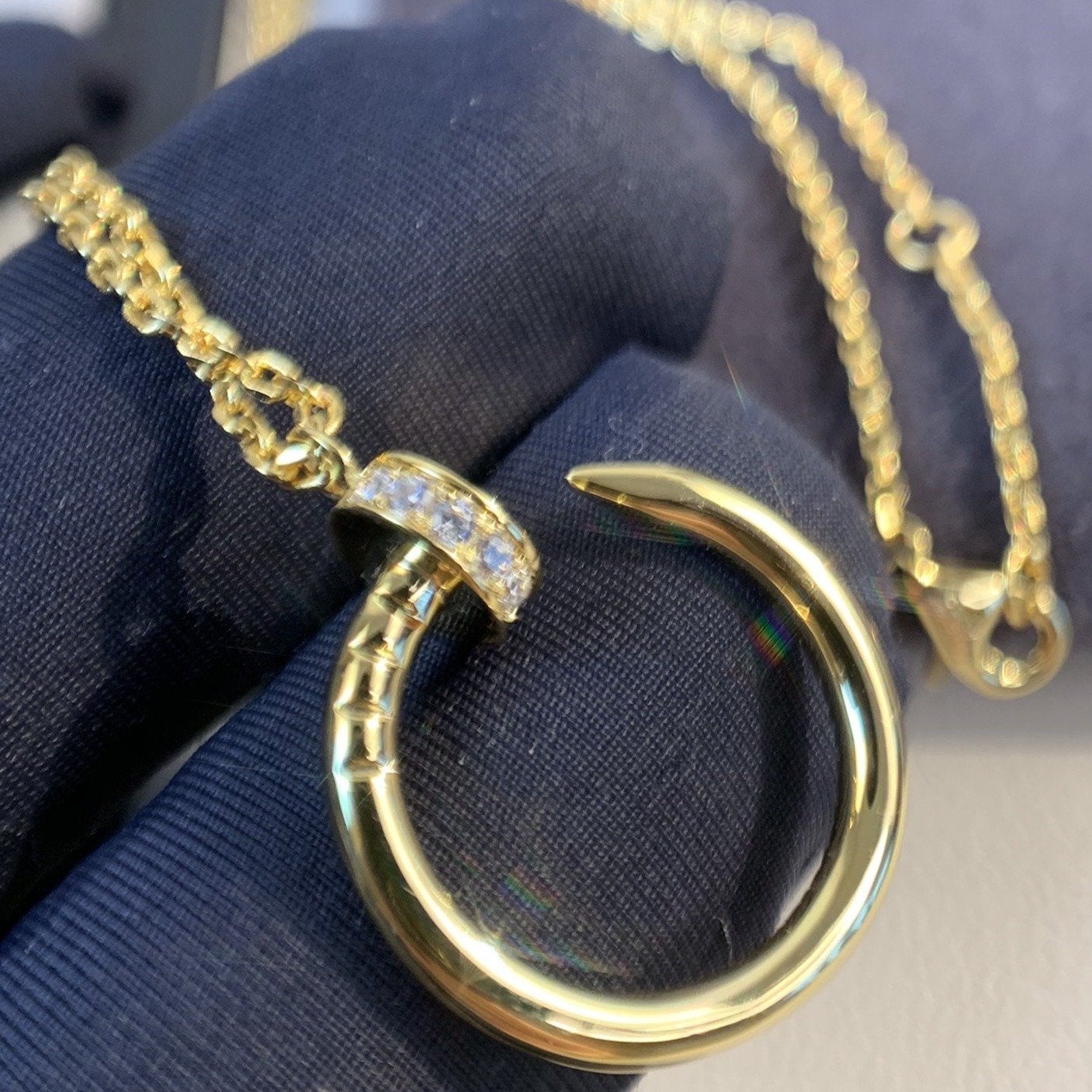 [Violet JW]JUSTE NECKLACE GOLD DIAMONDS