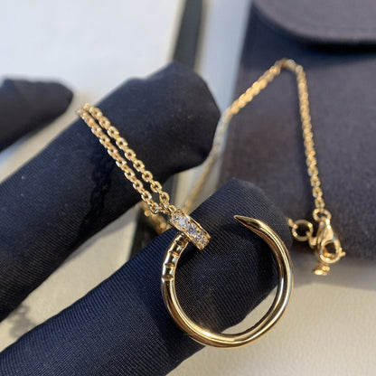 [Violet JW]JUSTE NECKLACE PINK GOLD DIAMONDS