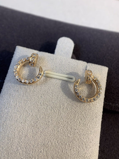 [Violet JW]JUSTE EARRINGS GOLD DIAMONDS