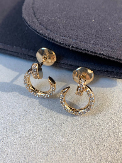 [Violet JW]JUSTE EARRINGS GOLD DIAMONDS