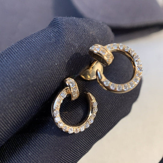 [Violet JW]JUSTE EARRINGS GOLD DIAMONDS