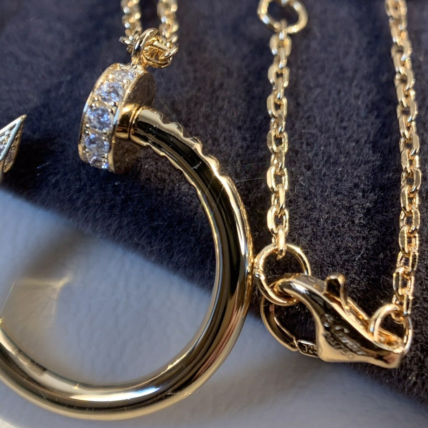 [Violet JW]JUSTE NECKLACE PINK GOLD