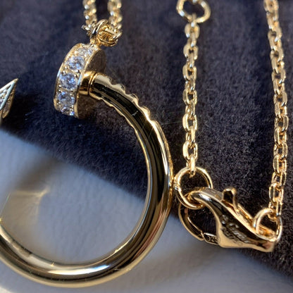 [Violet JW]JUSTE NECKLACE PINK GOLD