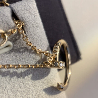 [Violet JW]JUSTE NECKLACE PINK GOLD