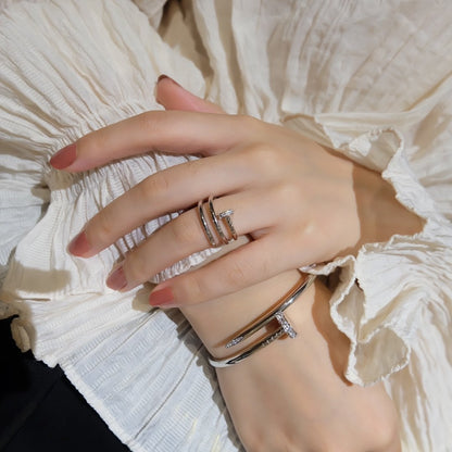 [Violet JW]JUSTE RING 1.8MM SILVER DOUBLE ROW