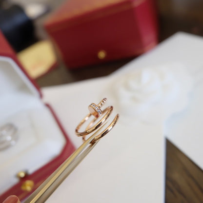 [Violet JW]JUSTE RING 1.8MM PINK GOLD DOUBLE ROW