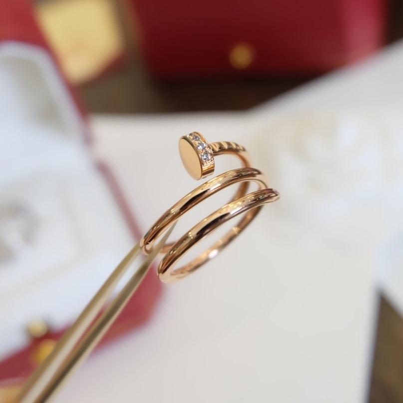 [Violet JW]JUSTE RING 1.8MM PINK GOLD DOUBLE ROW