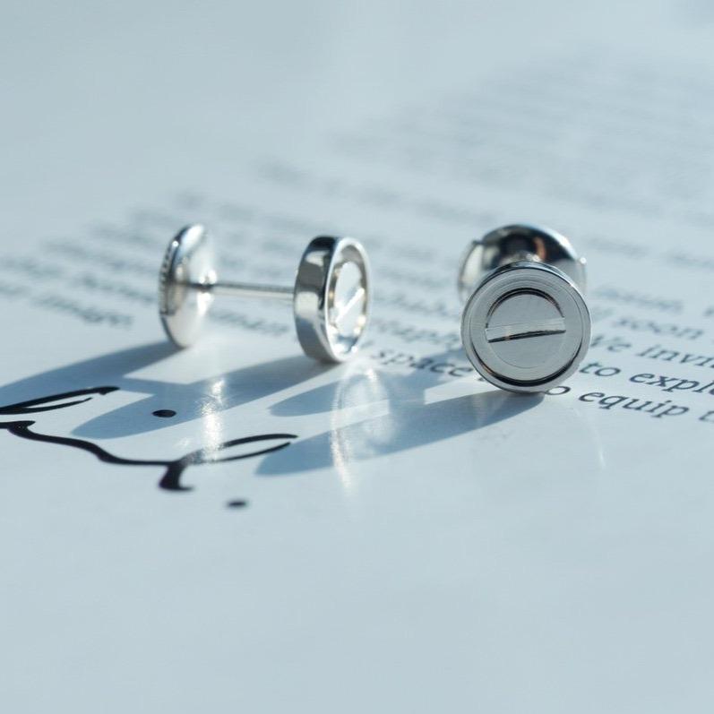 [Violet JW]LOVE EARRINGS SILVER 10MM