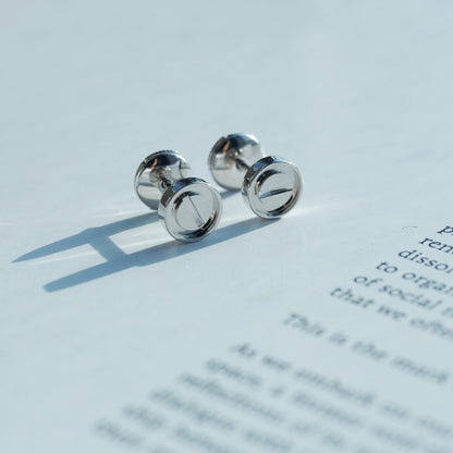 [Violet JW]LOVE EARRINGS SILVER 10MM