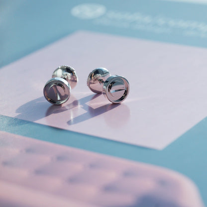 [Violet JW]LOVE EARRINGS SILVER 10MM