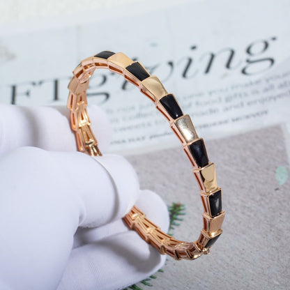 [Violet JW]SERPENTI BRACELET PINK GOLD ONYX