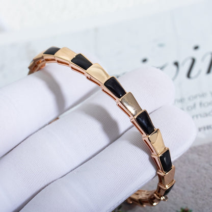 [Violet JW]SERPENTI BRACELET PINK GOLD ONYX