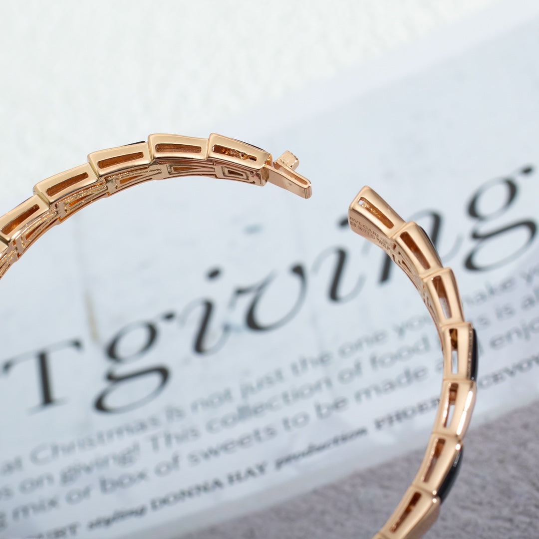 [Violet JW]SERPENTI BRACELET PINK GOLD ONYX