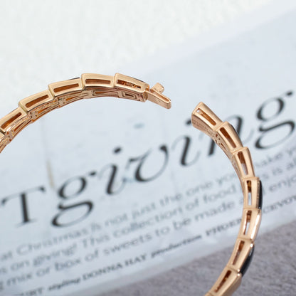 [Violet JW]SERPENTI BRACELET PINK GOLD ONYX