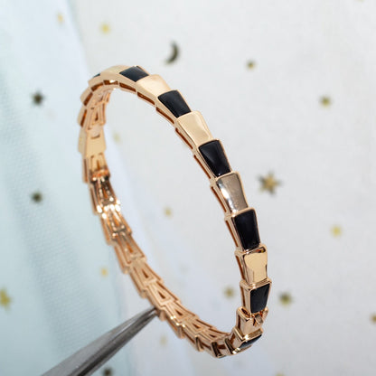 [Violet JW]SERPENTI BRACELET PINK GOLD ONYX