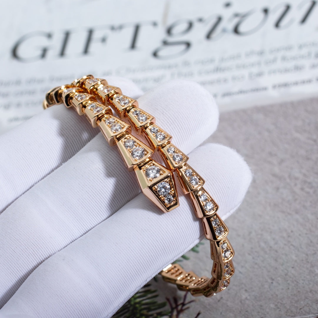 [Violet JW]SERPENTI BRACELET 6.8MM PINK GOLD DIAMOND