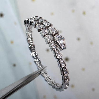 [Violet JW]SERPENTI BRACELET 6MM SILVER DIAMOND